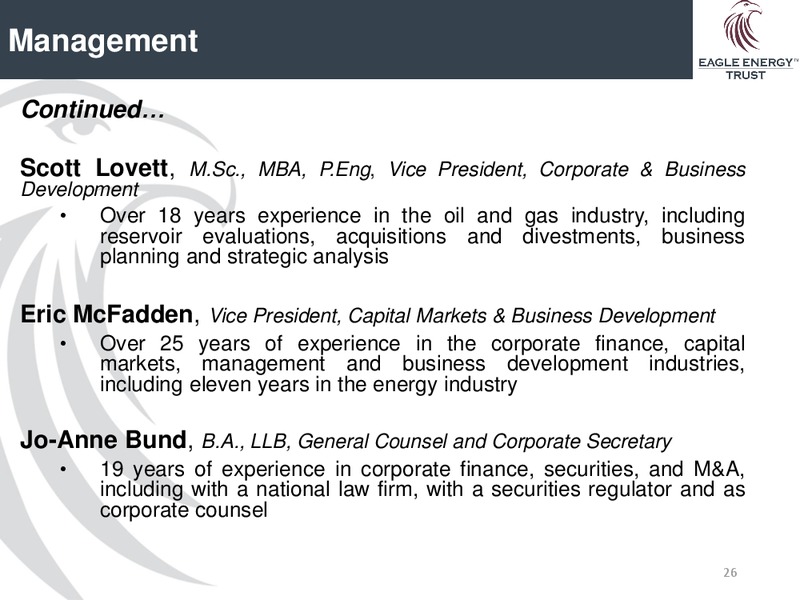 JULY 2015 CORPORATE PRESENTATION – Eagle Energy Trust – slide 24