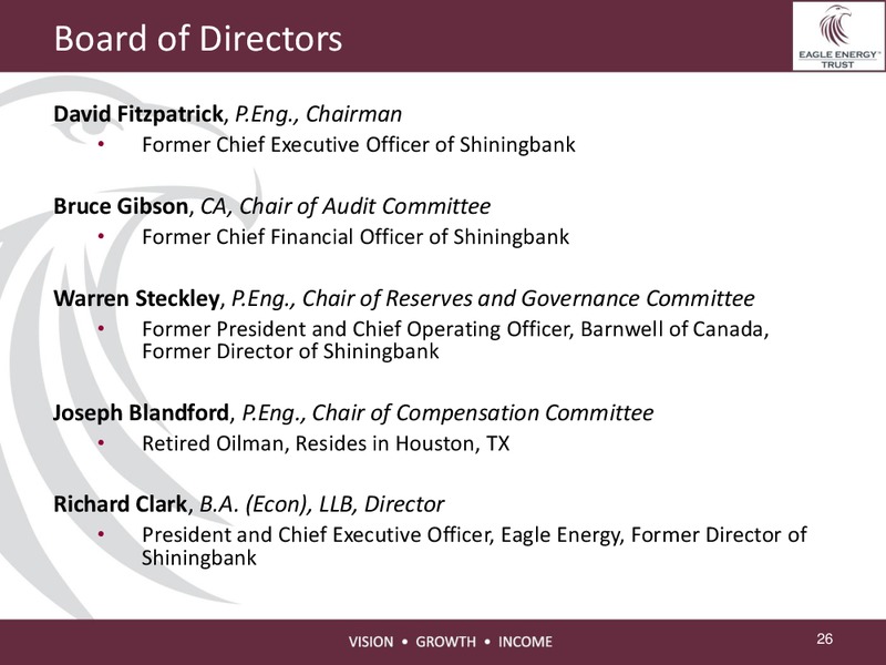 Investor Presentation – Eagle Energy Trust – slide 25