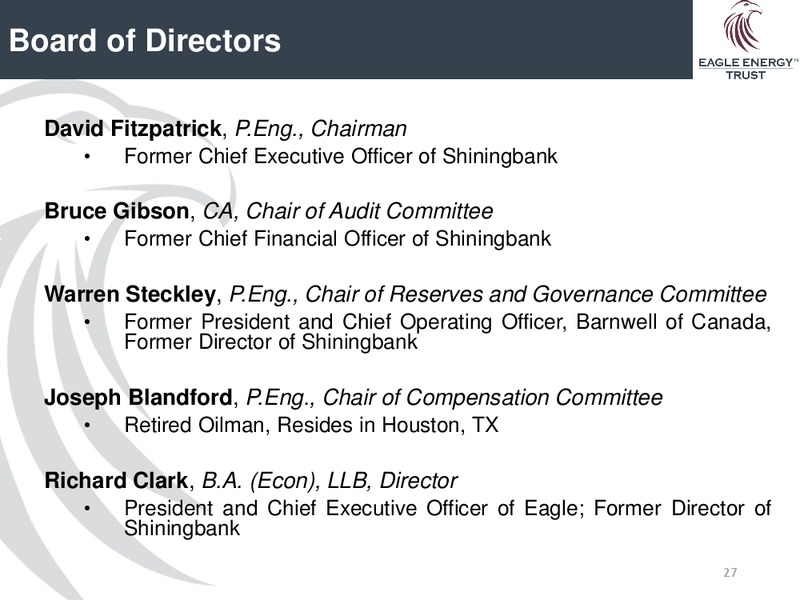 September 2015 Investor Presentation – Eagle Energy Trust – slide 25