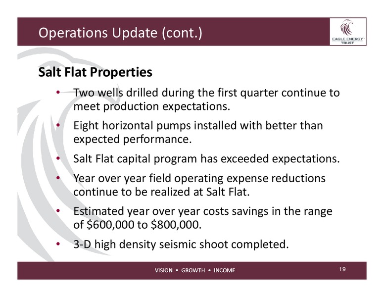 Investor Presentation – Eagle Energy Trust – slide 18