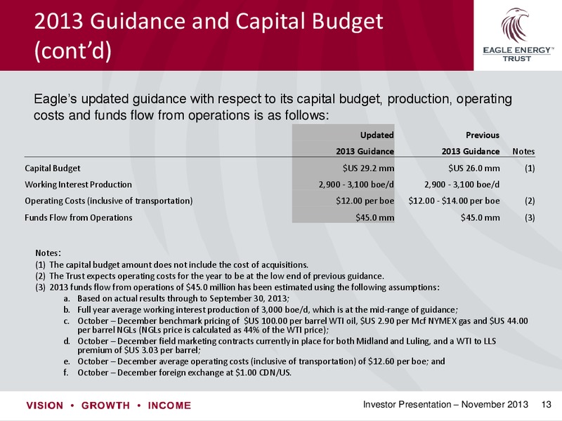 Investor Presentation – Eagle Energy Trust – slide 12