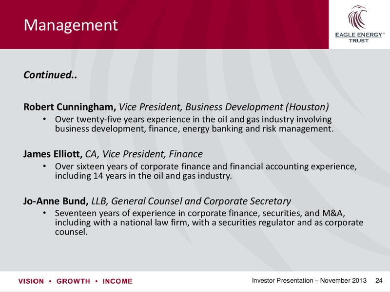 Investor Presentation – Eagle Energy Trust – slide 23