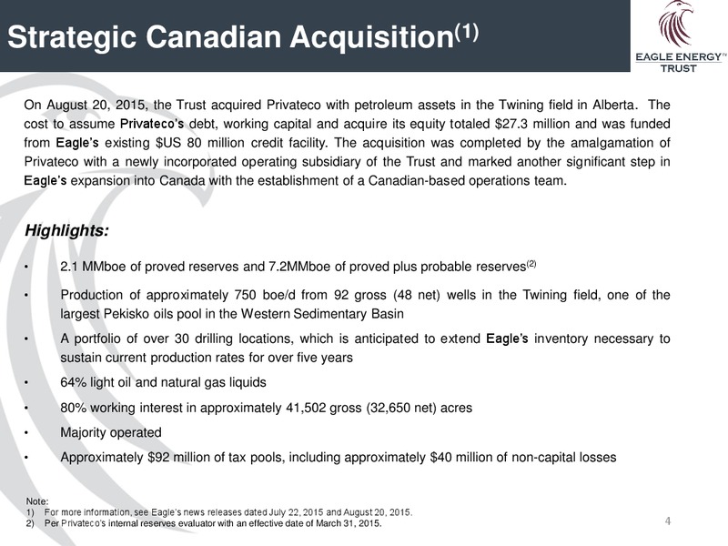 November 2015 Investor Presentation – Eagle Energy Trust – slide 3
