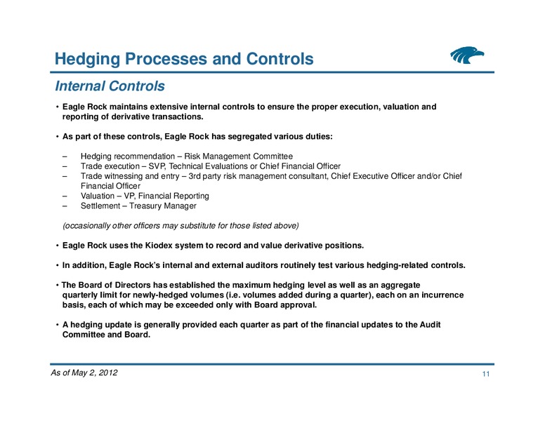 Commodity Hedging Overview – Eagle Rock Energy Partners Lp – slide 11