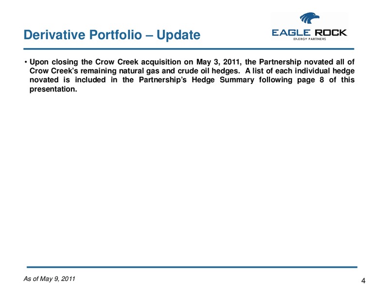 Commodity Hedging Overview – Eagle Rock Energy Partners Lp – slide 3