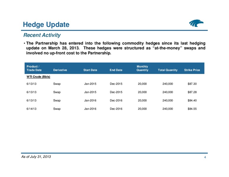 Commodity Hedging Overview – Eagle Rock Energy Partners Lp – slide 3