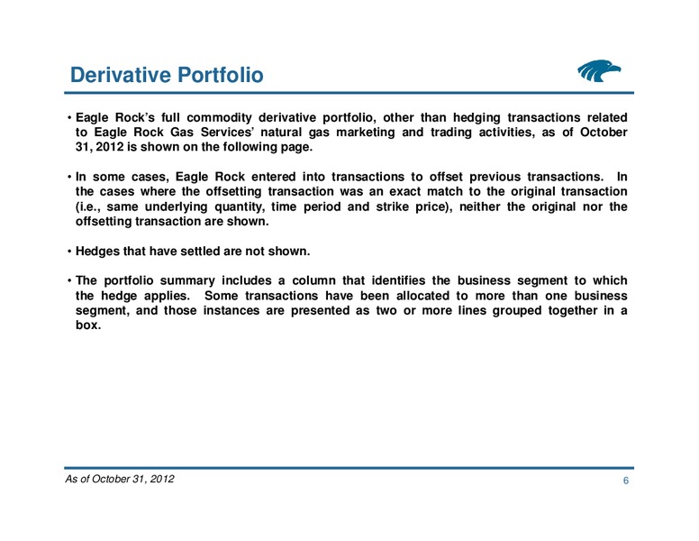 Commodity Hedging Overview – Eagle Rock Energy Partners Lp – slide 5