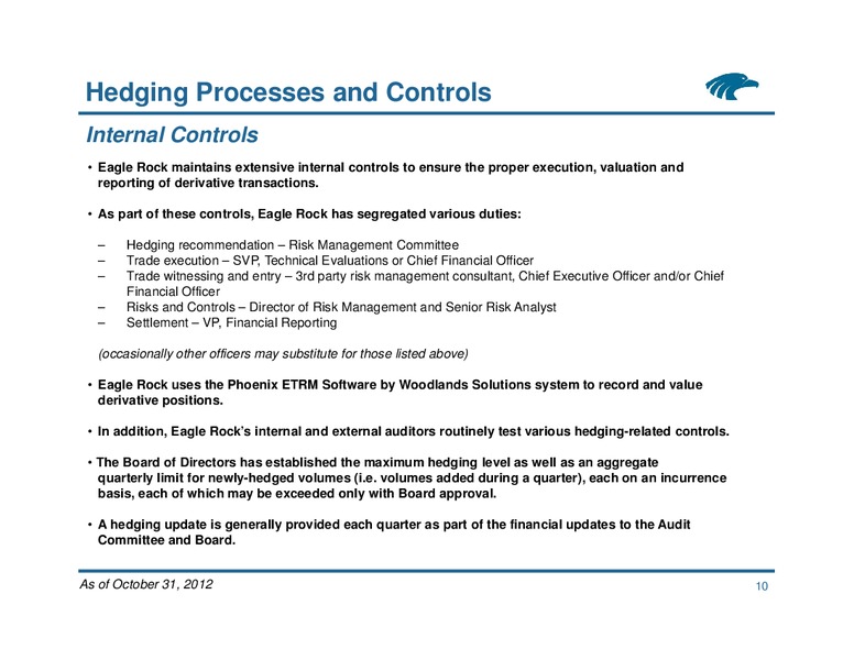 Commodity Hedging Overview – Eagle Rock Energy Partners Lp – slide 10