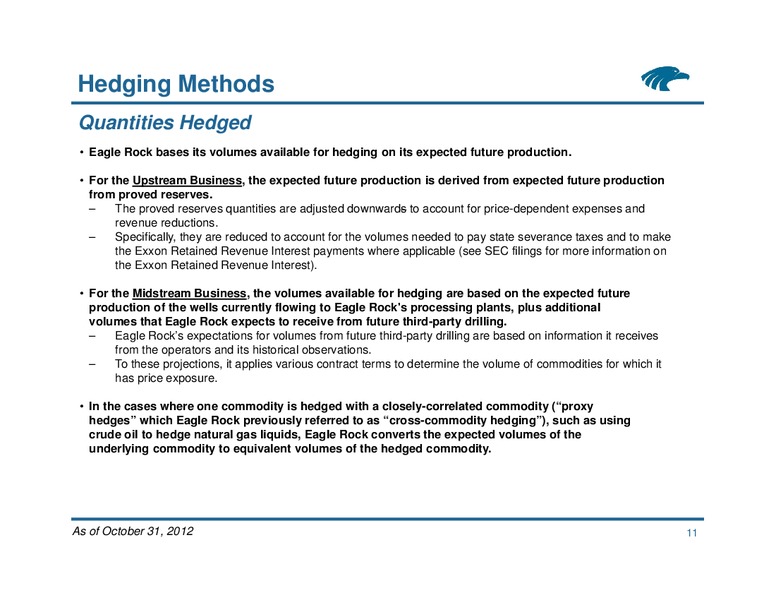 Commodity Hedging Overview – Eagle Rock Energy Partners Lp – slide 11
