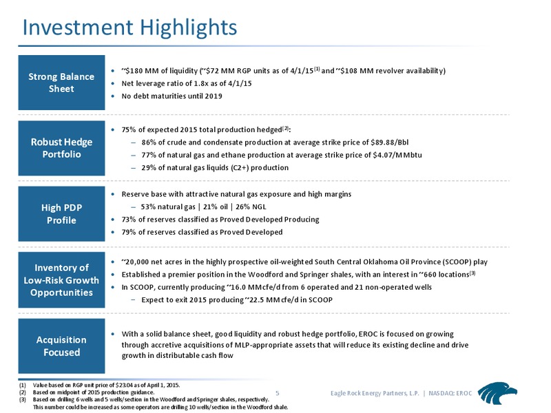 April 2015 Investor Presentation – Eagle Rock Energy Partners Lp – slide 4
