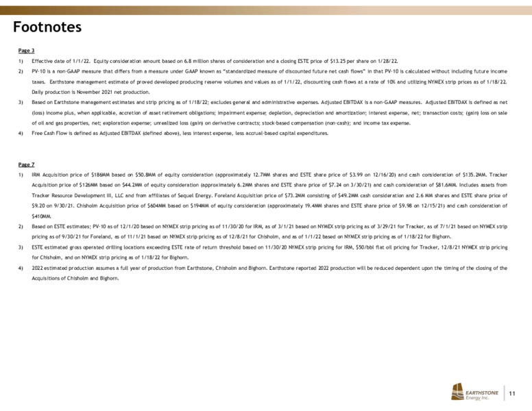 Bighorn Permian Resources Acquisition – Earthstone Energy Inc. – slide 10
