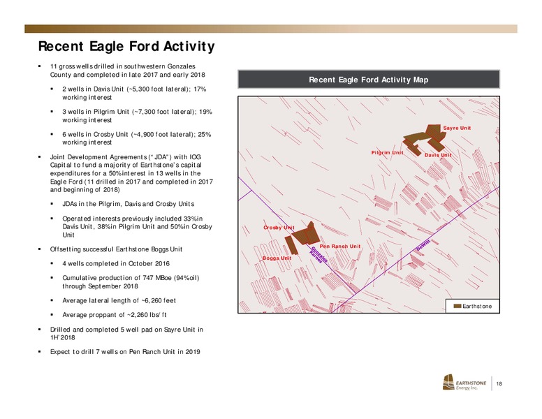 4Q 2018 Earnings Presentation – Earthstone Energy Inc. – slide 17