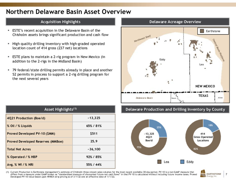 March 2022 Investor Presentation – Earthstone Energy Inc. – slide 6