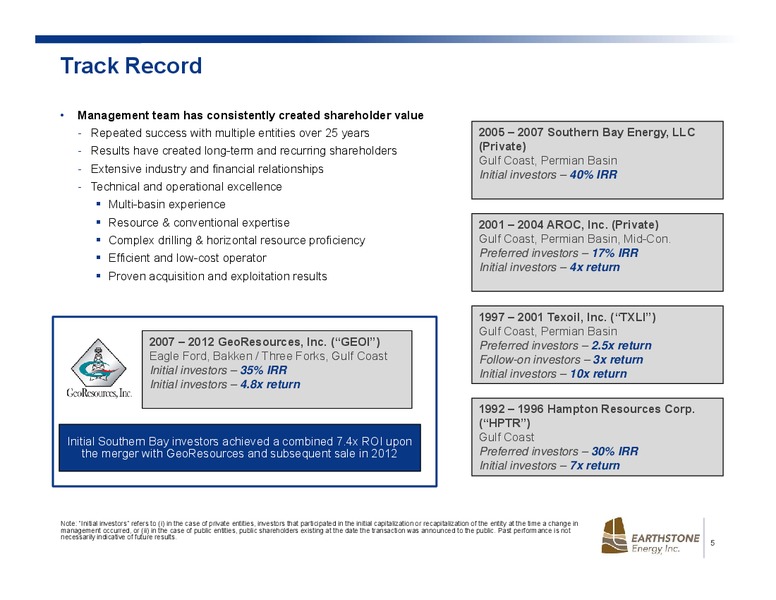 April 2018 Investor Presentation – Earthstone Energy Inc. – slide 3