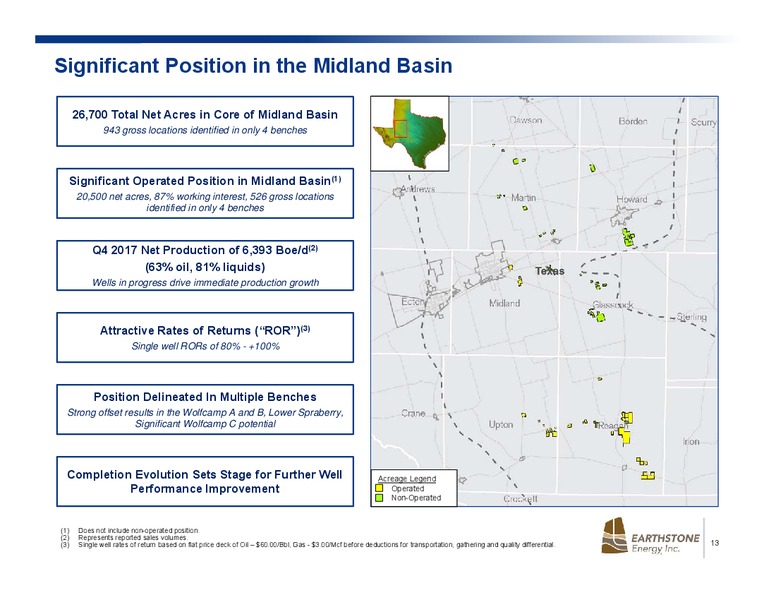 April 2018 Investor Presentation – Earthstone Energy Inc. – slide 11