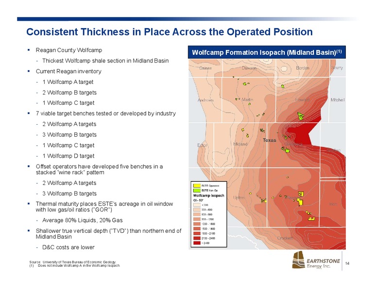 April 2018 Investor Presentation – Earthstone Energy Inc. – slide 12