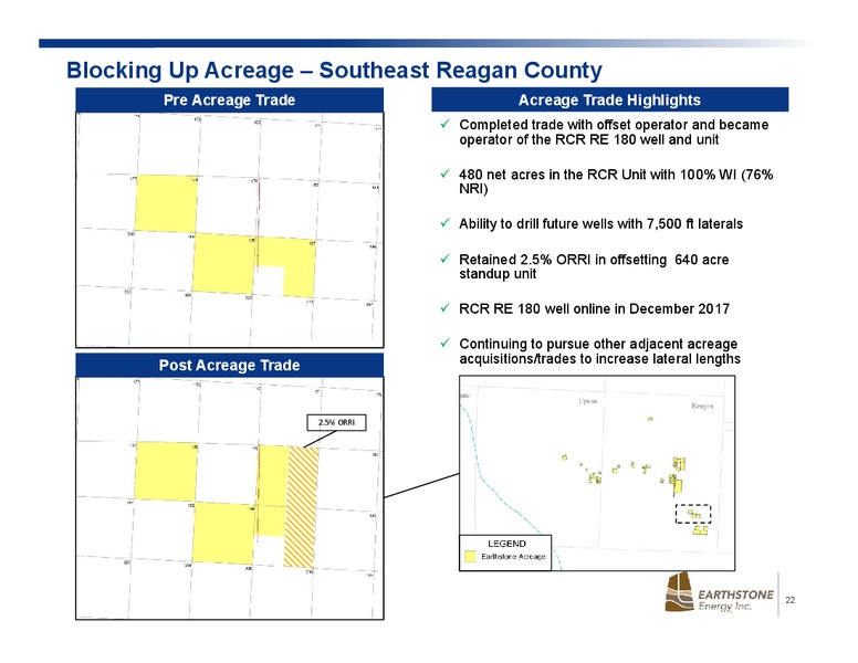 April 2018 Investor Presentation – Earthstone Energy Inc. – slide 20