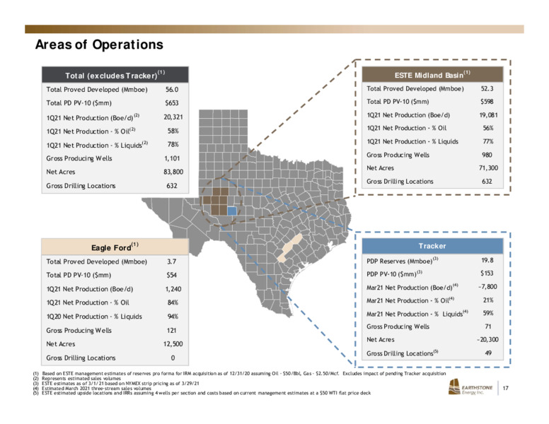 May 2021 Investor Presentation – Earthstone Energy Inc. – slide 16
