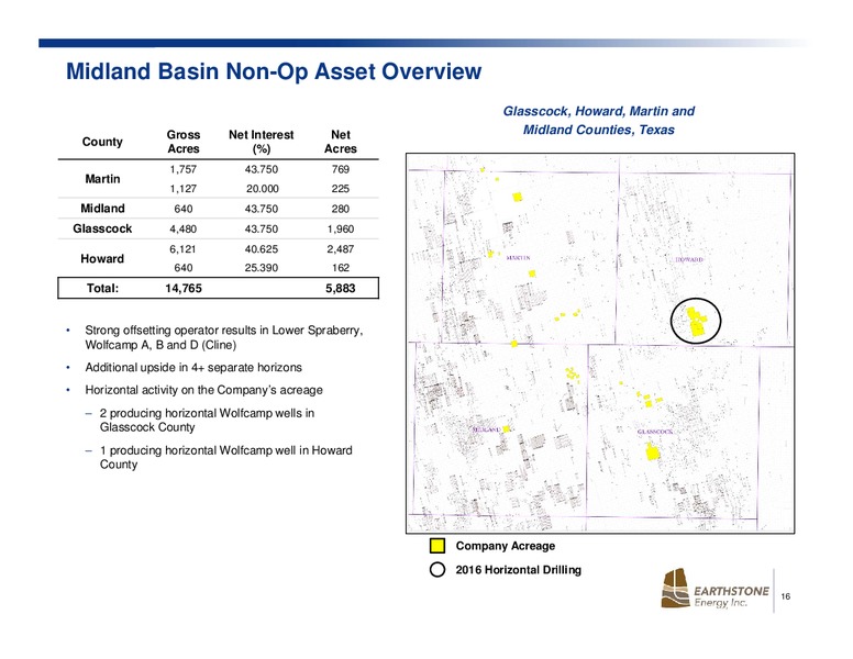 May 2017 Investor Presentation – Earthstone Energy Inc. – slide 15