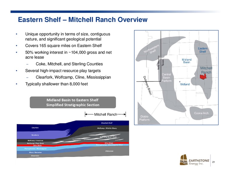 May 2016 Investor Presentation – Earthstone Energy Inc. – slide 20