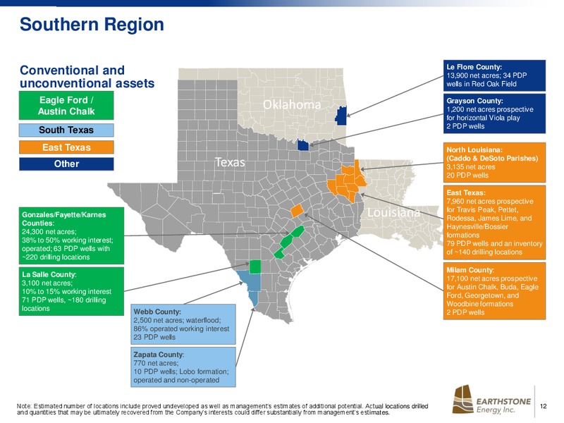 IPAA TIPRO CONFERENCE – Earthstone Energy Inc. – slide 12
