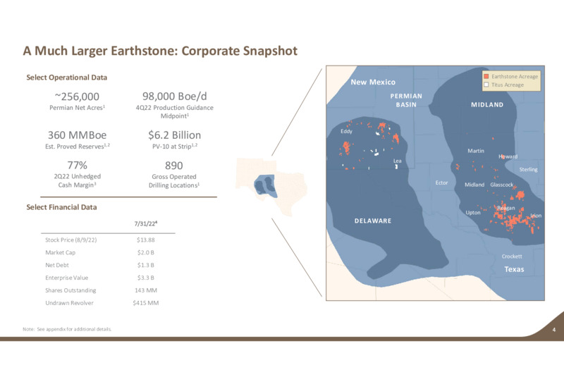 2Q 2022 Earnings Presentation – Earthstone Energy Inc. – slide 3