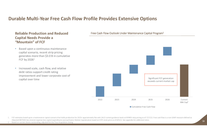 2Q 2022 Earnings Presentation – Earthstone Energy Inc. – slide 12