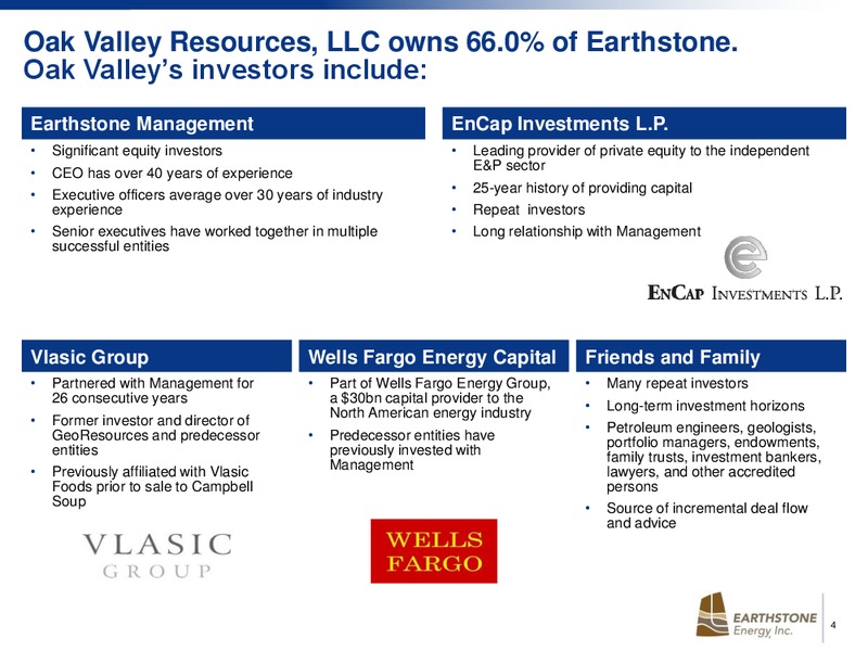 EnerCom The Oil and Gas Conference 2015 – Earthstone Energy Inc. – slide 4