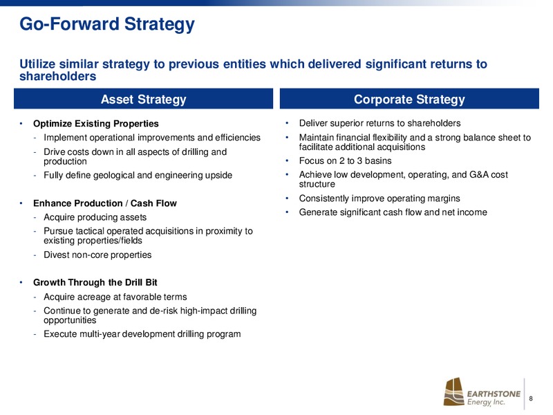 EnerCom The Oil and Gas Conference 2015 – Earthstone Energy Inc. – slide 8