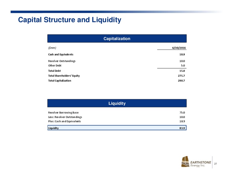 Johnson Rice Energy Conference – Earthstone Energy Inc. – slide 26
