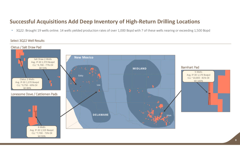 3Q 2022 Earnings Presentation – Earthstone Energy Inc. – slide 7