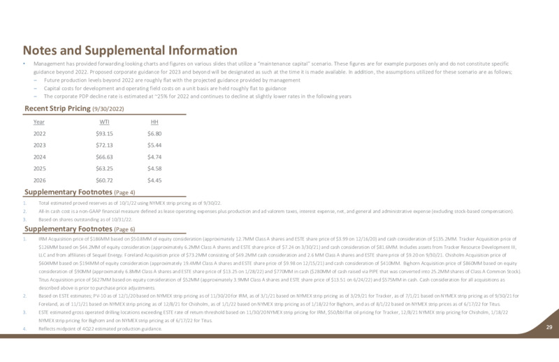 3Q 2022 Earnings Presentation – Earthstone Energy Inc. – slide 28