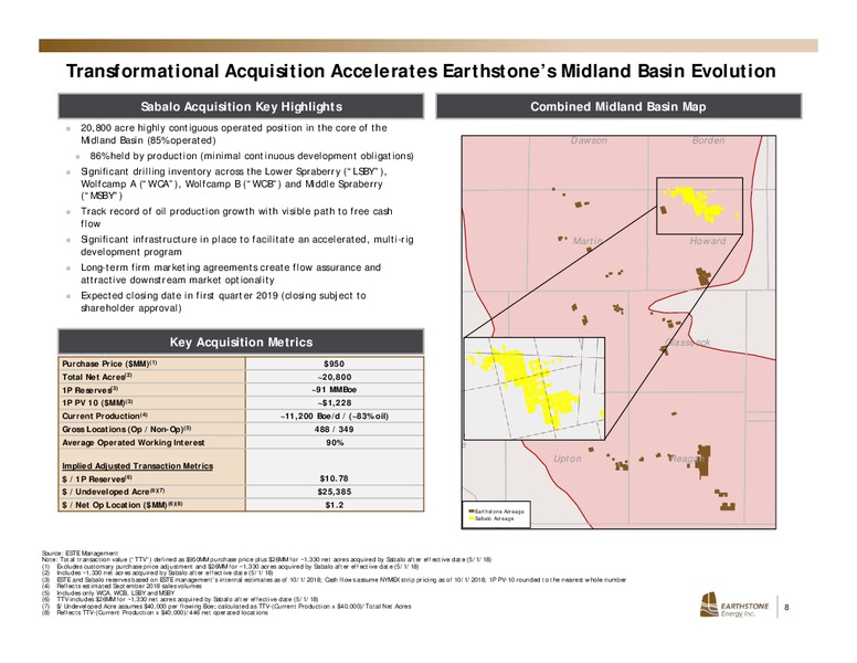 Investor Presentation – Earthstone Energy Inc. – slide 5