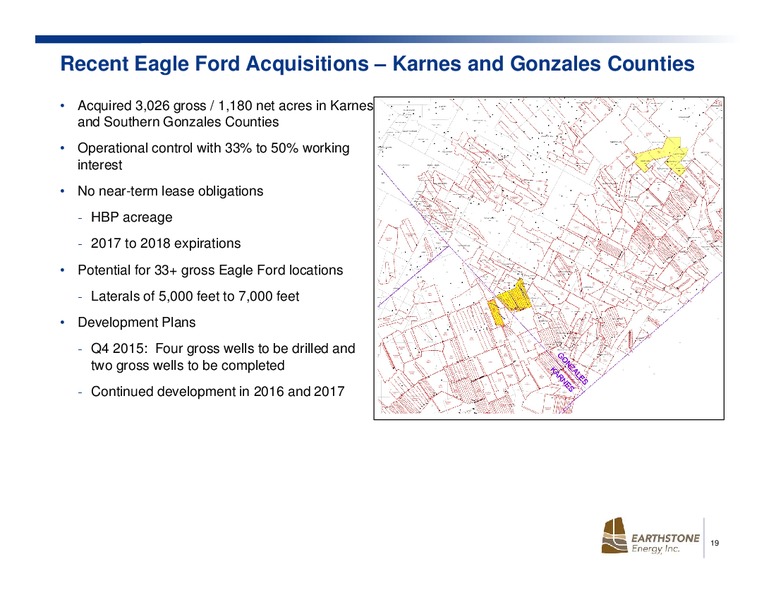 Stephens Fall Investment Conference – Earthstone Energy Inc. – slide 18