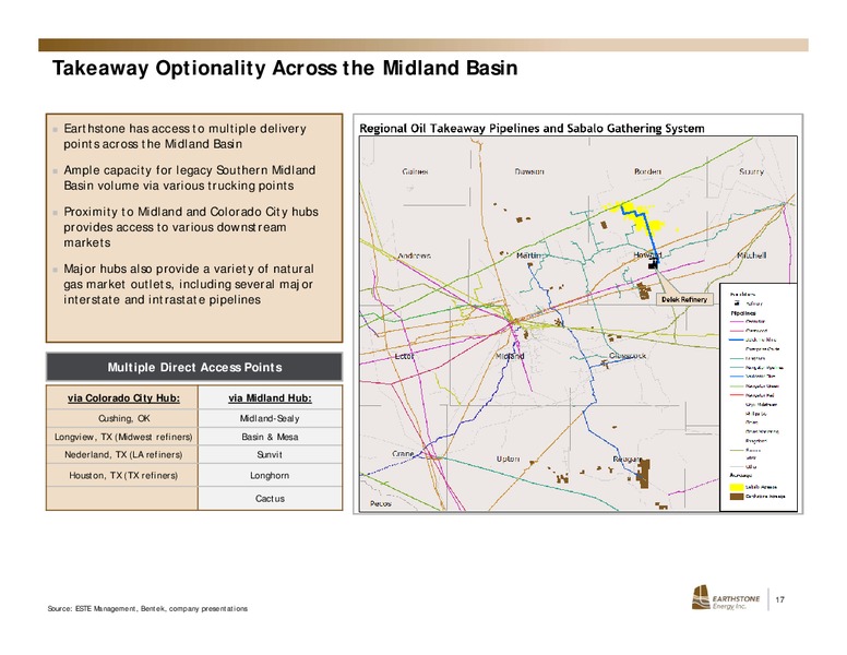 December 2018 Investor Presentation – Earthstone Energy Inc. – slide 14