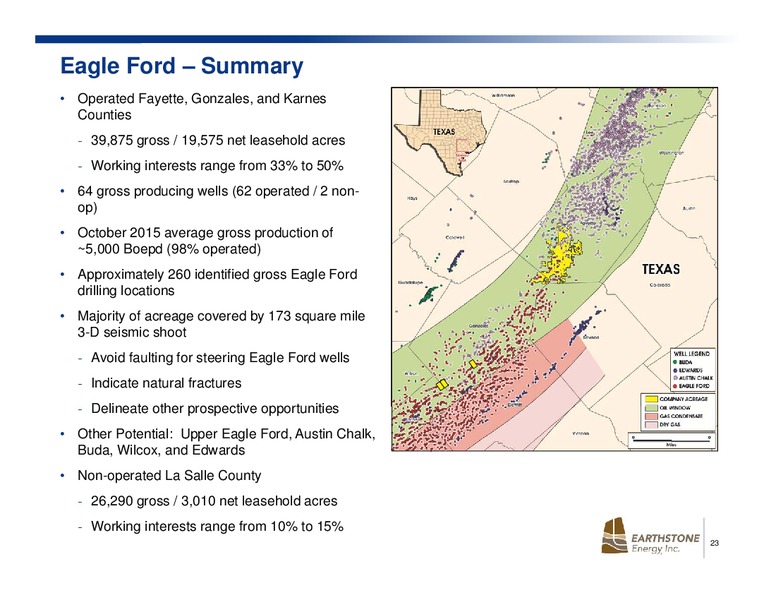 Business Combination Presentation – Earthstone Energy Inc. – slide 22