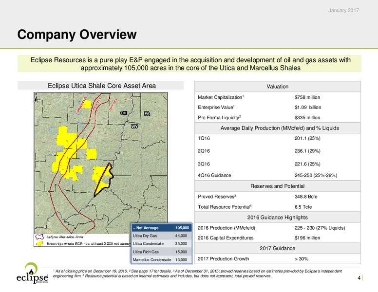 January 2017 Investor Presentation – Eclipse Resources Corp. – slide 3