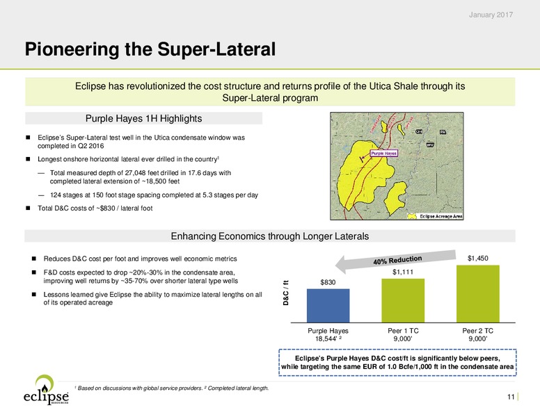 January 2017 Investor Presentation – Eclipse Resources Corp. – slide 10