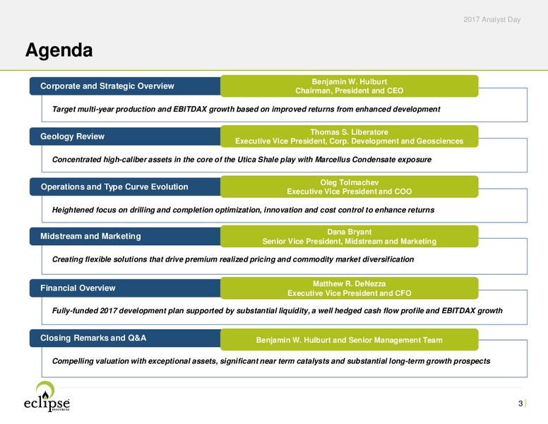 2017 Analyst Day – Eclipse Resources Corp. – slide 2