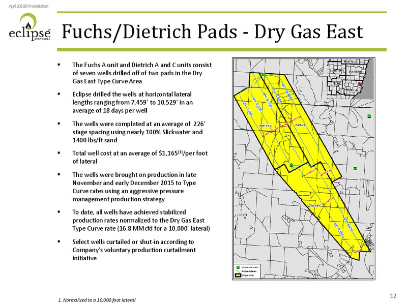Investor Presentation April 2016 – Eclipse Resources Corp. – slide 11