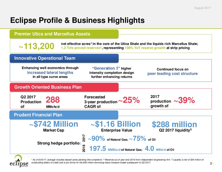 2Q 2017 Earnings Update – Eclipse Resources Corp. – slide 2