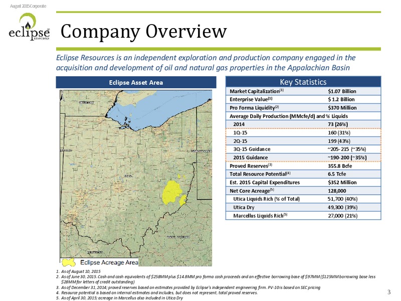 Enercoms The Oil and Gas Conference – Eclipse Resources Corp. – slide 2