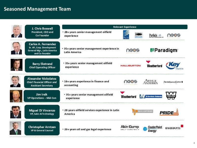 Scotia Howard Weil 2018 Energy Conference – Eco-Stim Energy Solutions, Inc. – slide 4