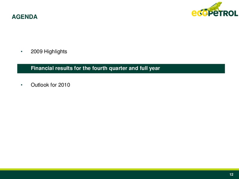 Q4 2009 Earnings Call – Ecopetrol S.A. – slide 12