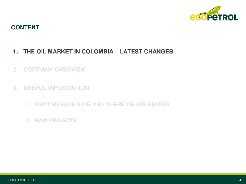 March 2008 Investor Presentation – Ecopetrol S.A. – slide 4