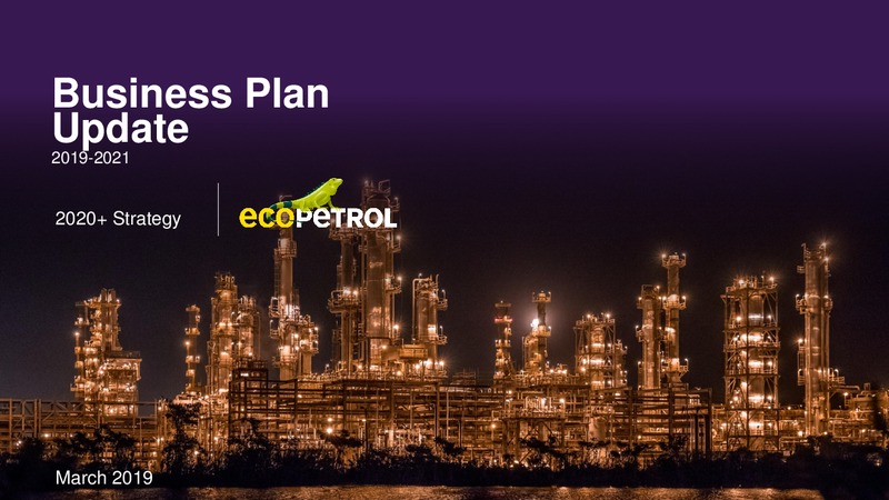 Business Plan Update 2019 2021 – Ecopetrol S.A. – slide 1
