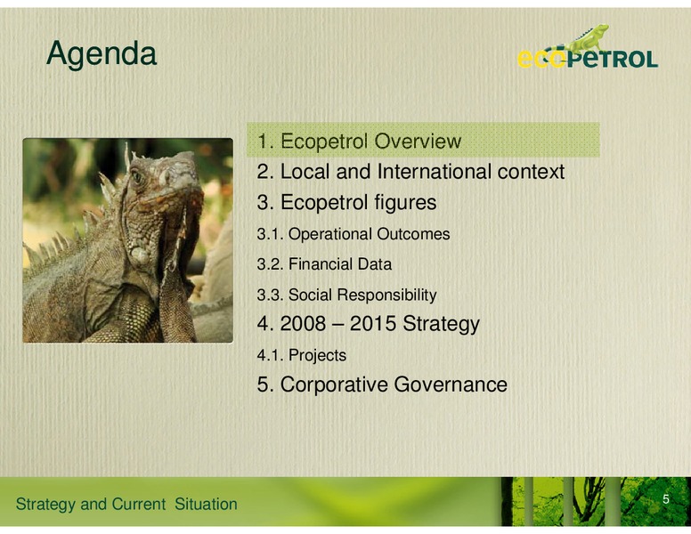 Strategy and Current Situation – Ecopetrol S.A. – slide 3