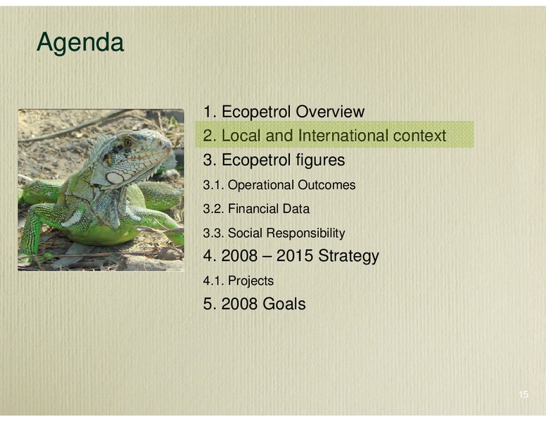 Strategy and Current Situation – Ecopetrol S.A. – slide 9
