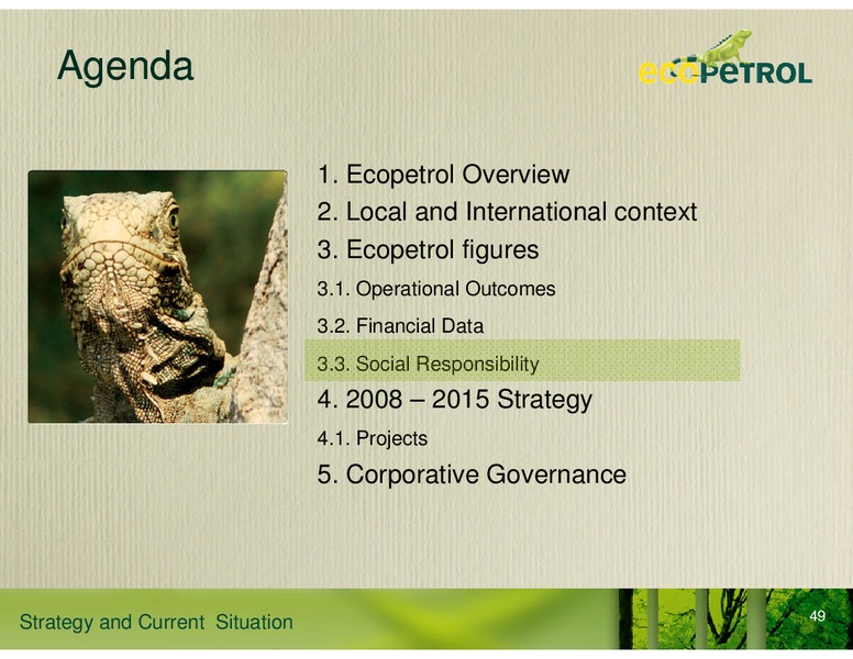 Strategy and Current Situation – Ecopetrol S.A. – slide 38