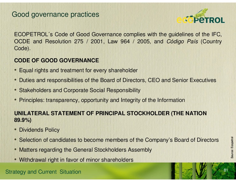 Strategy and Current Situation – Ecopetrol S.A. – slide 53